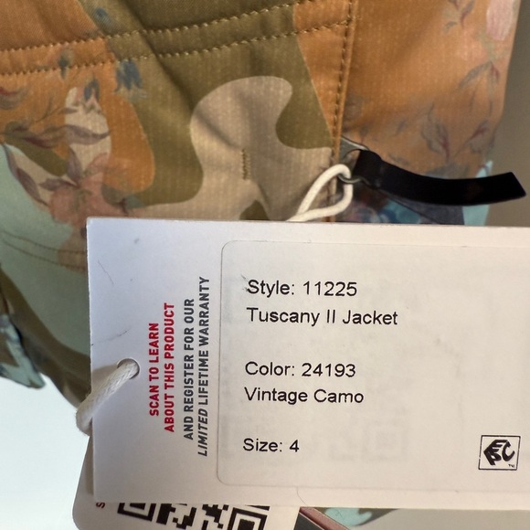 Obermeyer Tuscany II jacket vintage camo women’s size 4 - Picture 5 of 6